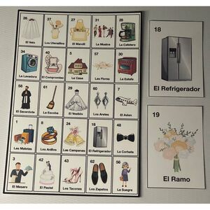 BRIDAL SHOWER DESPEDIDA DE SOLTERA LOTERIA 50 Cards 5X5 with Deck